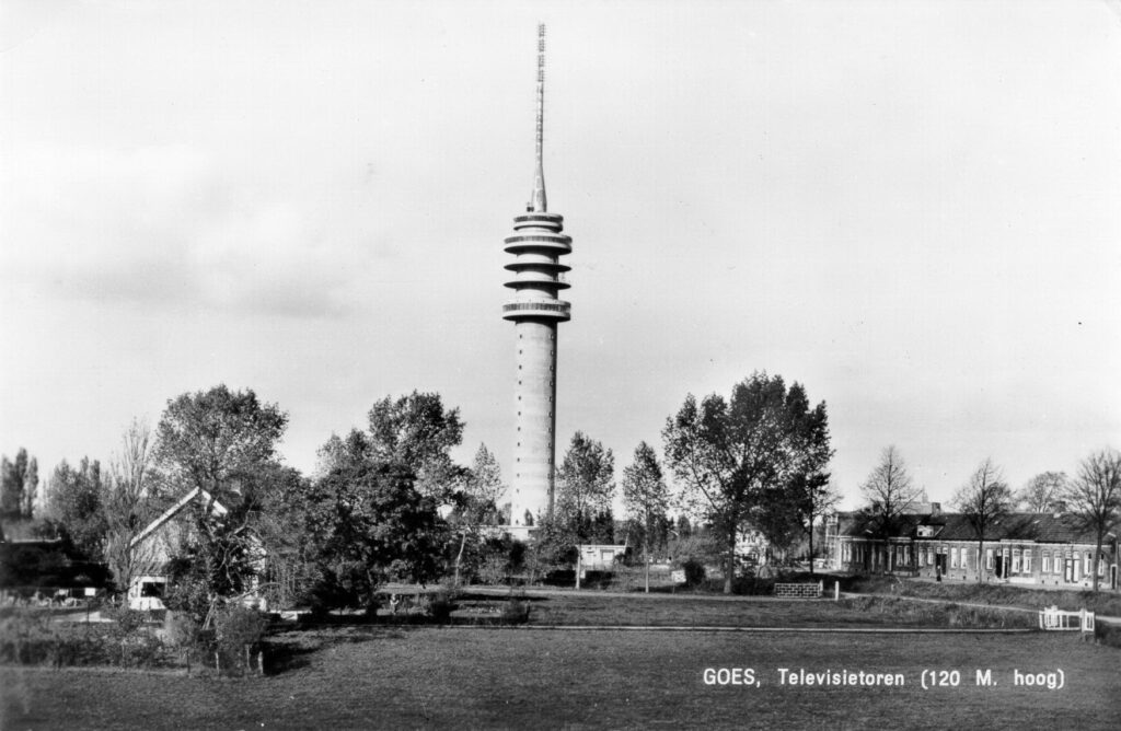 Televisietoren, Goes 1958 - Prentbriefkaart J. Torbijn